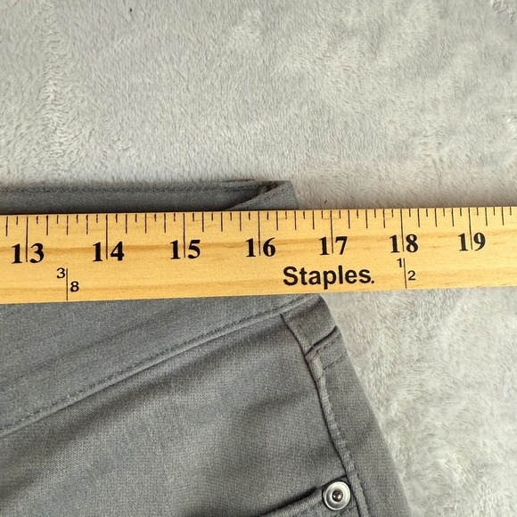 Banana Republic Traveler Pants Mens 32x30 Gray Skinny Fit Stretch Twill - Picture 8 of 12